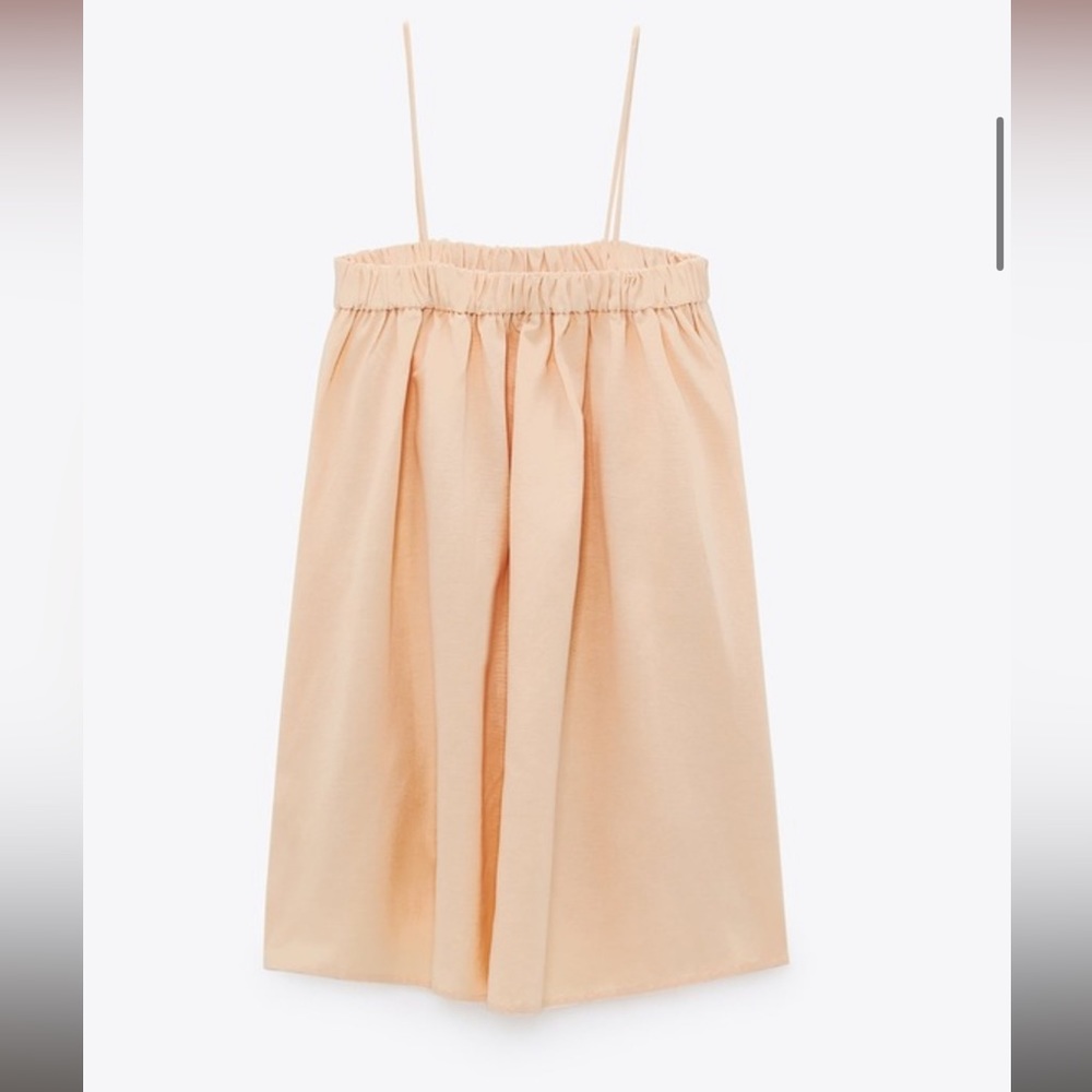 Zara Linen Blend Mini Dress - Picture 2 of 4